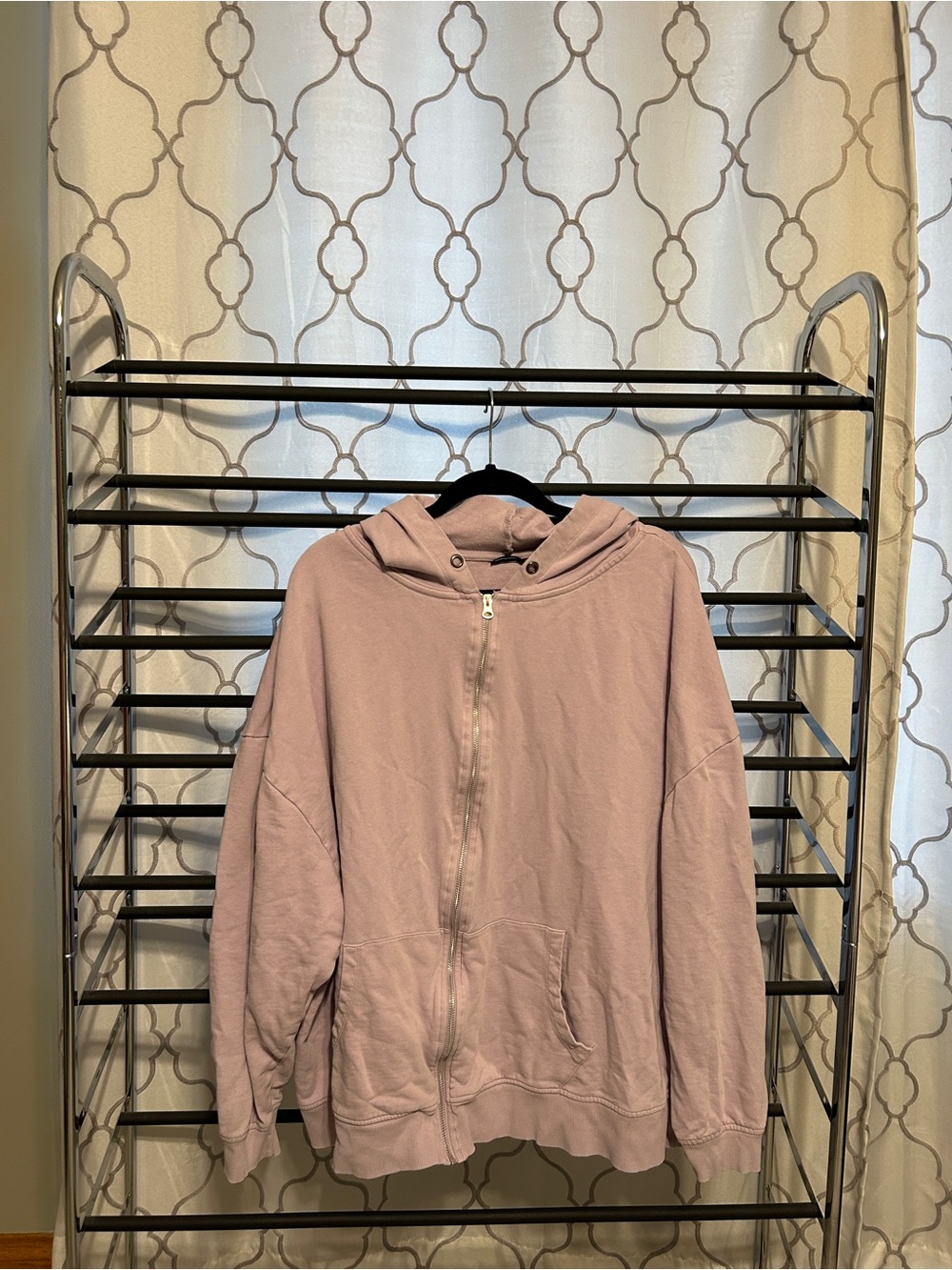 ASOS Curve Lavender Zip Hoodie